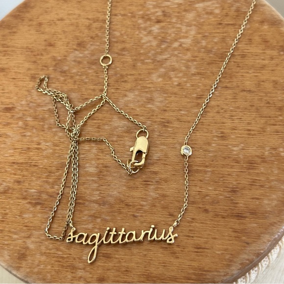 Anthropologie Gold Sagittarius Necklace - Picture 7 of 12